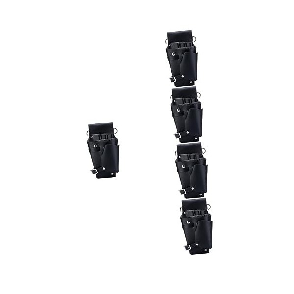 Beaupretty 2 Pièces Coupe De Cheveux Sac De Rangement Outils En Cuir Coiffeur Ciseaux En Cuir Cisaillement Outil Ceinture Out