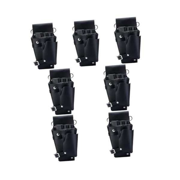 Beaupretty 2 Pièces Coupe De Cheveux Sac De Rangement Outils En Cuir Coiffeur Ciseaux En Cuir Cisaillement Outil Ceinture Out