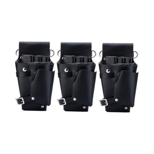 Beaupretty 2 Pièces Coupe De Cheveux Sac De Rangement Outils En Cuir Coiffeur Ciseaux En Cuir Cisaillement Outil Ceinture Out