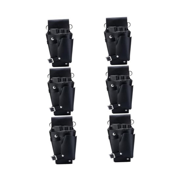 Beaupretty 2 Pièces Coupe De Cheveux Sac De Rangement Outils En Cuir Coiffeur Ciseaux En Cuir Cisaillement Outil Ceinture Out