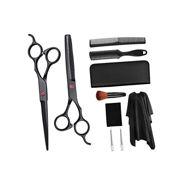 minkissy 1 Ensemble De Ciseaux De Coiffeur Ensemble DOutils Kit De Tondeuse Pour Barbiers Kit De Tondeuses À Cheveux Ciseaux