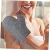 FRCOLOR 10 Pièces Gants De Sauna En Feutre Kits De Spa Serviette De Bain Onsen Gommages Gris Fournitures De Sauna Arrière Gan