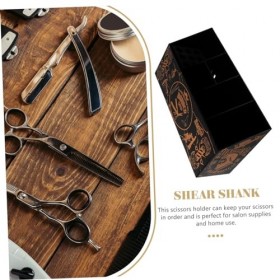 IWOWHERO Porte-ciseaux De Coiffure Support De Cisaille Pour Barbier Support à Ciseaux Pour Cheveux Boîte à Outils De Coiffure