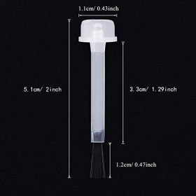 20 Pièces Brosse à Ongles de Remplacement Brosse pour Liquide de Ongles pour Vernis à Ongles Dip Poudre à Tremper Manteau de 