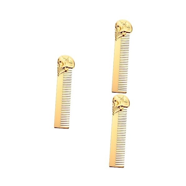 minkissy 4 Pièces Peigne à Huile De Barbe Peigne à Barbe Peigne Portefeuille Moustache Peigne à Queue De Rat Peigne De Toilet