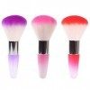 Mwoot 3 Pièces Brosse de poussière pour ongles, Brosse de nettoyage pour la peinture pour manucure ongles et maquillage Poudr