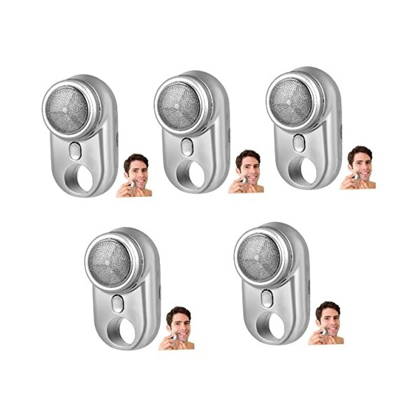 Beavorty 2Pcs Rasoir Électrique Rasoir Électrique Rasoir Pour Hommes Mini Rasoir Mini Rasoirs Pour Hommes Poche Rasoir Électr