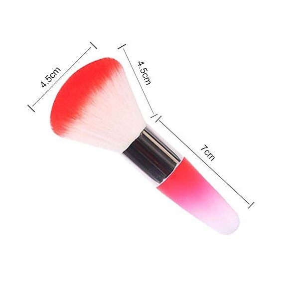 Mwoot 3 Pièces Brosse de poussière pour ongles, Brosse de nettoyage pour la peinture pour manucure ongles et maquillage Poudr