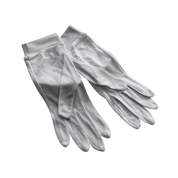 VALICLUD 2 Pièces Gants De Couchage Gants De Soleil Gants De Soie Blanche Gants De Couleur De Cheveux Gants En Latex Gants En