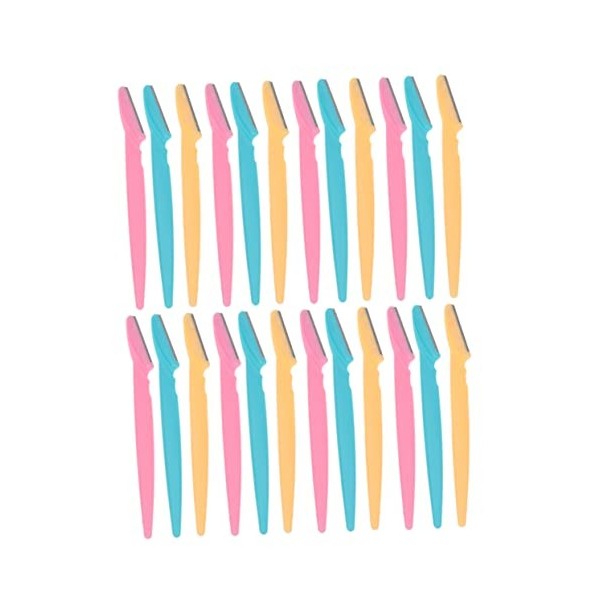 Beaupretty 72 Pcs Men Grooming Trimmer Eyebrow Blade Eyebrow Razor For Men Sourcils Mise En Forme Outil Kit Femme Couleur Mél