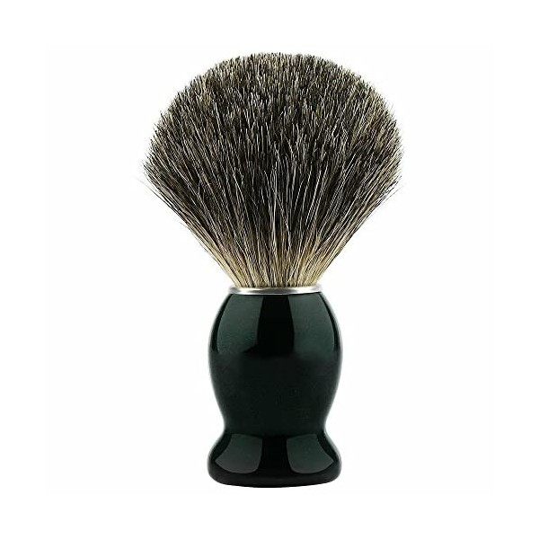 CRODY Simplicité Supports de Brosse de Rasoir véritable pour Hommes, Support de Rasage de Brosse à Cheveux en Poils de Blaire