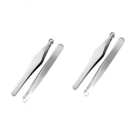 Beaupretty 4 Pièces Nez En Acier Inoxydable Pinces à Cheveux Nasales Pince à Épiler Nasale Front Épilateur Nez Tondeuse à Poi