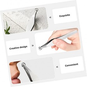 Beaupretty 4 Pièces Nez En Acier Inoxydable Pinces à Cheveux Nasales Pince à Épiler Nasale Front Épilateur Nez Tondeuse à Poi