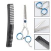 POPETPOP 6 Pièces Ciseaux De Rasoir Ciseaux De Coupe De Cheveux Ciseaux De Barbier Et Peigne Ciseaux De Coiffure Ciseaux De C