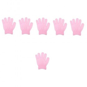 minkissy Lot de 60 gants de bain à cinq doigts pour femme - Éponge de bain exfoliante pour le visage - Gants de douche exfoli