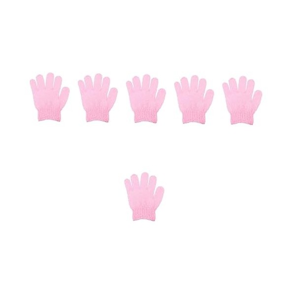 minkissy Lot de 60 gants de bain à cinq doigts pour femme - Éponge de bain exfoliante pour le visage - Gants de douche exfoli