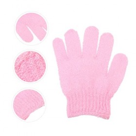 minkissy Lot de 60 gants de bain à cinq doigts pour femme - Éponge de bain exfoliante pour le visage - Gants de douche exfoli
