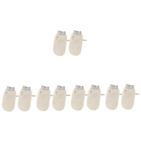 FOMIYES 10 Pièces Gants De Bain Double Face Gants De Spa Gant De Bain Coréen Gants De Gommage pour Le Corps Gants Exfoliants 