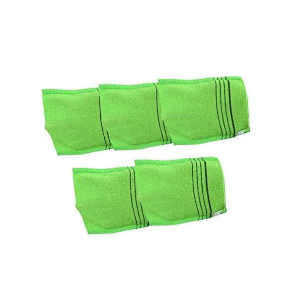 BYFOX 5pcs Body Scrub Gloves Exfoliating Bath Mitt Exfoliating Bath Gloves Wash Cleaning Tool Bath Towel Shower Towel Mud Tow