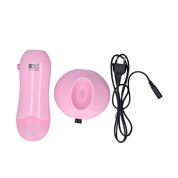 Sluffs Épilateur Portable pour épilation à la Cire, Kit De Rouleau De Cire pour épilation Rose Euro Plug 220 V