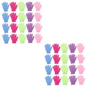 Beavorty 48 Pièces Gants De Bain Épurateur De Bain Pour Le Corps Assis Oreiller Gants De Gommage Du Corps Lotion Hydratante D