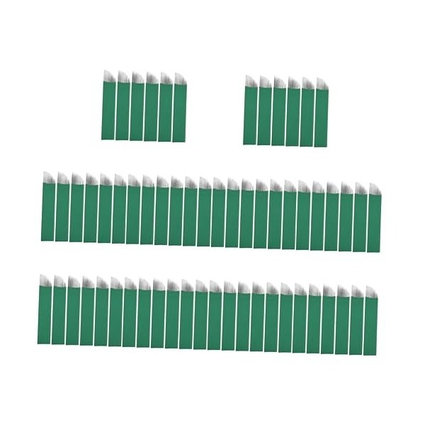 FOMIYES 150 Pièces 14 Lames De Microblading Pour Sourcils Fournitures De Microblading 14 Aiguilles Inclinées Aiguille Pour St