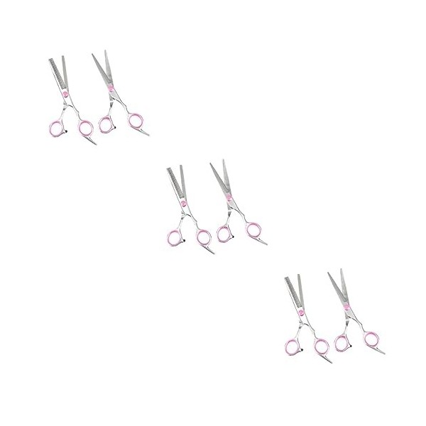 FOMIYES 4 Pièces Ciseaux Pour Adultes Outils Outils De Coiffure Ciseaux En Acier Inoxydable Ciseaux Ciseaux À Dents Amincissa