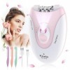 Épilateur facial électrique pour femme, épilateur facial pour épilation du visage, sans fil, avec lumière LED pour femme, vis