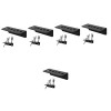 FOMIYES 5Pcs Pinces À Ciseaux Professionnelles Acrylique-Fente Accolades Tenant Des Accessoires Tondeuse Coiffeur Mur Salon D