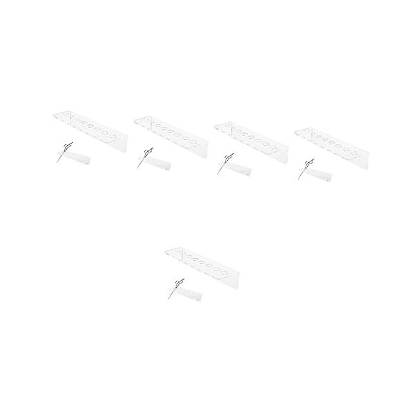 FOMIYES 5Pcs Pinces À Ciseaux Professionnelles Acrylique-Fente Accolades Tenant Des Accessoires Tondeuse Coiffeur Mur Salon D