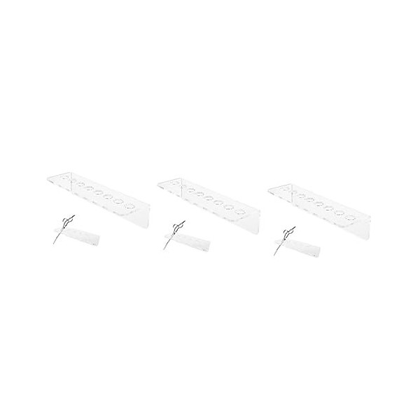 FOMIYES 5Pcs Pinces À Ciseaux Professionnelles Acrylique-Fente Accolades Tenant Des Accessoires Tondeuse Coiffeur Mur Salon D