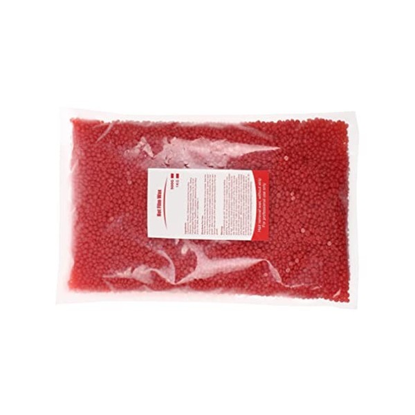 Haricots de Cire Dure, épilation Rapide sans Papier 1000g Haricots de Cire Dure pour Poils Fins Grossiers Fraise 