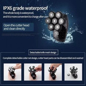 Rasoir électrique 7D rechargeable pour homme