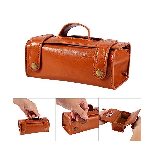 Kit De Rasage En Cuir Sacs Sac De Rangement Pour Étui De Rasoir Parfait Pour Les Soins De Rasage Sac De Rangement Pour Rasoir