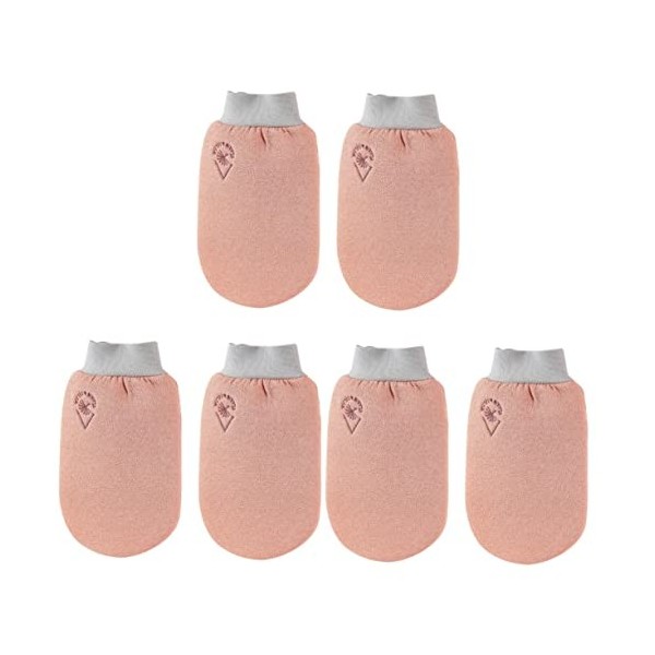 BAFAFA 6 pièces gants de bain double face mitaines for enfants nettoyant for le corps épurateur de bain douche de toilette ne