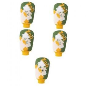 ABOOFAN 5 Pièces Gants De Fleur De Bain Dissolvant De Peau Morte Moufle De Luffa De Bain Gant Exfoliant Pour La Peau Épurateu