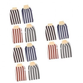 POPETPOP 12 Pièces Gants De Gommage Bain Exfoliant Pour La Peau Luffa Éponge Brosse Dissolvant Gants Pour Gants Pour Le Netto