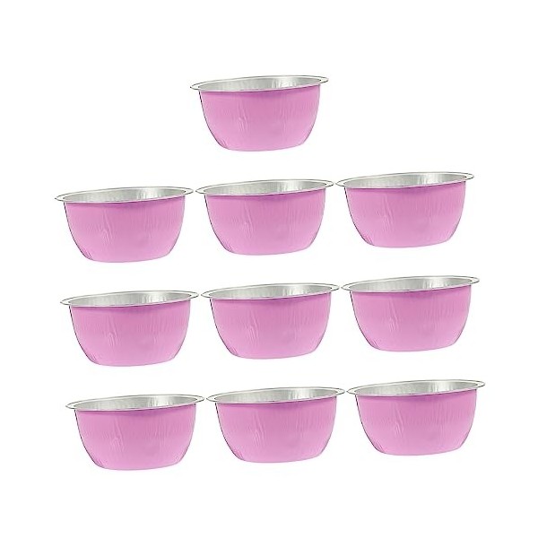 minkissy 50 Pcs Cire Aisselles G Bol Bols Chauffe-Jambes Cubes De Chocolat Bras De Bonbon Forme De Haricot En Aluminium Fond