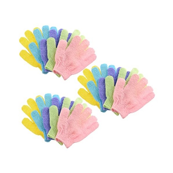 Cabilock 45 Pièces Gant De Bain Luffa Gant De Gommage Corporel Gants De Gommage pour Le Corps Massage De La Peau Serviettes e