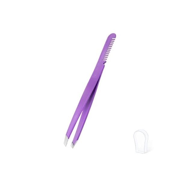 XTYPE Pince à épiler Tweezer aux Sourcils avec Peigne Double Utilisation en Acier Inoxydable Pinceau Vert Cils métalliques en