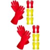 ULTECHNOVO 8 Paires De Gants De Nettoyage Gants De Nettoyage Réutilisables Femmes Gants De Vaisselle Pour Hommes Gants De Cui