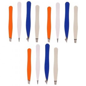 FRCOLOR 12 Pièces Pince À Épiler Kit DExtension De Cils Kit Recourbe-Cils Costume Homme Pince À Sourcils En Acier Inoxydable