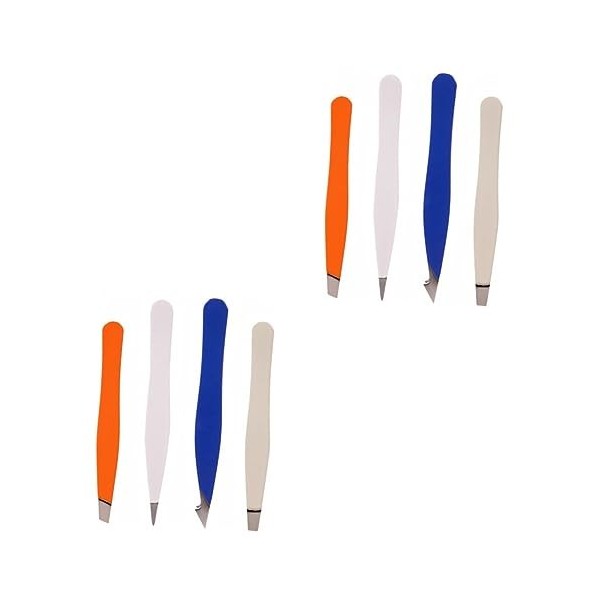 FRCOLOR 12 Pièces Pince À Épiler Kit DExtension De Cils Kit Recourbe-Cils Costume Homme Pince À Sourcils En Acier Inoxydable