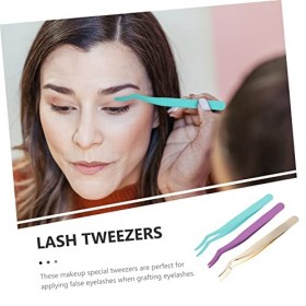 Beavorty 15 Pièces Recourbe-Cils Pince À Épiler Professionnelle Fournitures De Maquillage Pince À Épiler De Précision Pince À