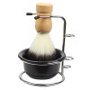 FRCOLOR 3 Ensembles Bol De Mousse À Raser Costumes Pour Hommes Kit De Cosmétologie Crème À Raser De Voyage Brosse Plumeau De 