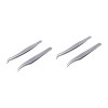 FRCOLOR 6 Pièces Pince À Épiler Cils Pince À Épiler Pour Faux Cils Pince À Épiler Pour Faux Cils Pince À Épiler En Acier Inox