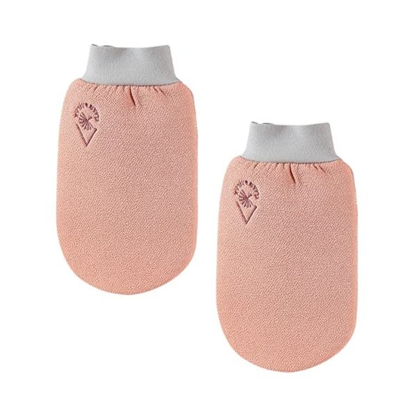 BYFOX 2pcs gants de bain double face manchons for hommes serviettes de bain douces mitaines for enfants corps exfoliant gant 