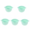 5Pcs Bol À Usage Domestique Doublure De Pot Portable Pour Insert Anti-Épilation En Silicone Mélange Facial Intérieur Résistan