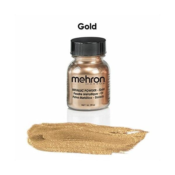 Mehron make-up Metallic Powder - Gold 28 gr 