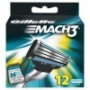 Gillette - Ancienne version - Mach3 - Lames de rasoir - 12 recharges